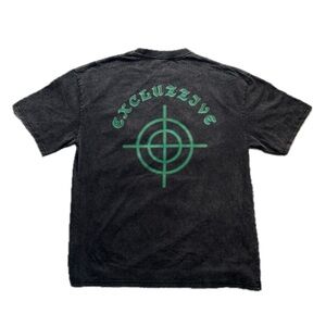 EXCLUZZIVE BLACK & GREEN T-SHIRT | ALL SIZES